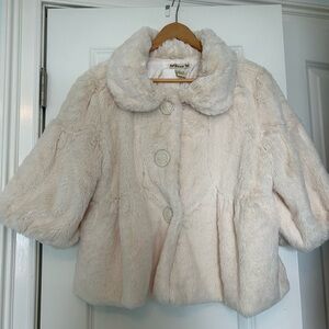 Forever 21 Kids' Faux Fur Cape - Light Cream